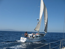 Sailing off Palos Verdes