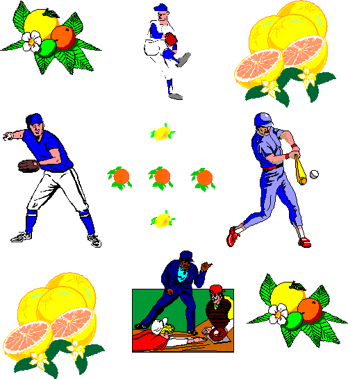 Baseball and Fruit
